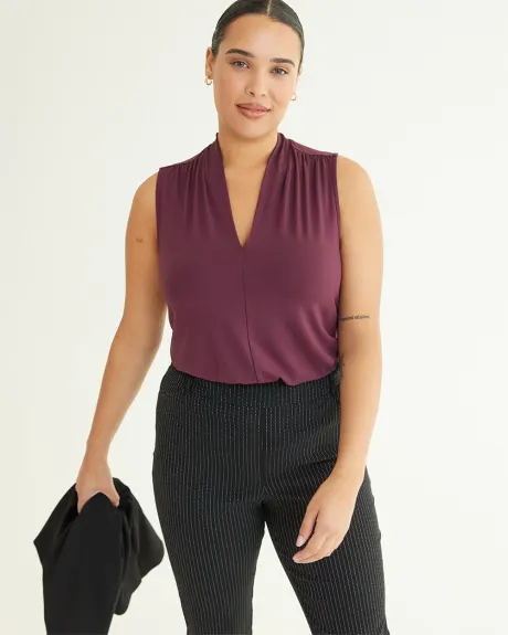 V-Neck Sleeveless Top