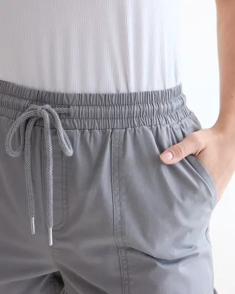 Pantalon jogger à taille haute avec poches utilitaires