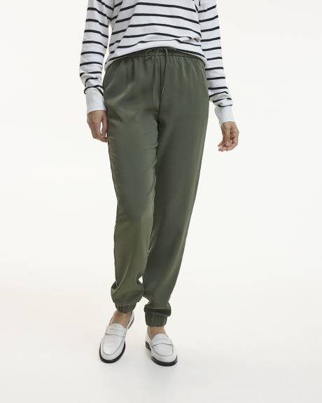 Pantalon jogger en sergé - Long