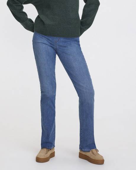 Straight-Leg Mid-Rise Jean - The Comfort - Petite