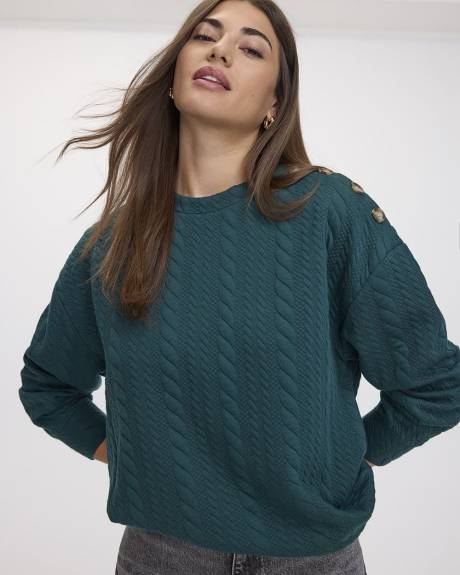 Long-Sleeve Crew-Neck Sweatshirt