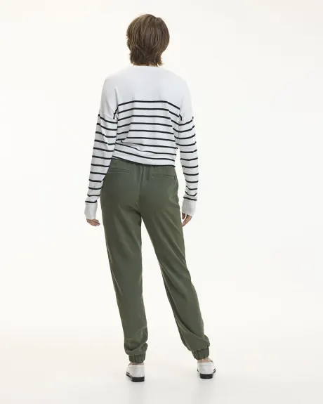 Pantalon jogger en sergé