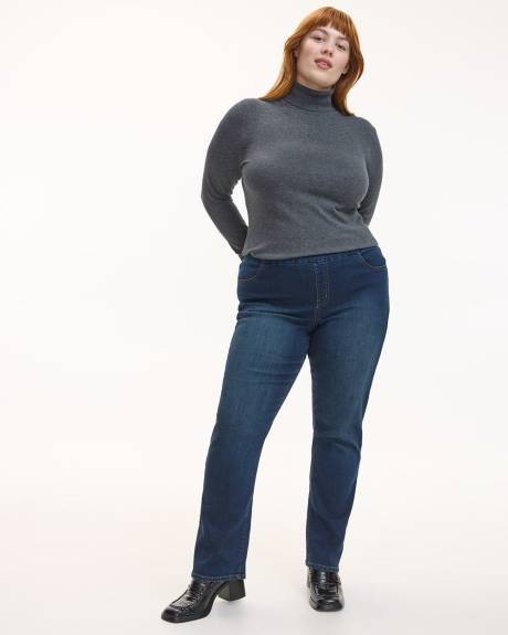 Straight-Leg Mid-Rise Jean - The Comfort - Petite