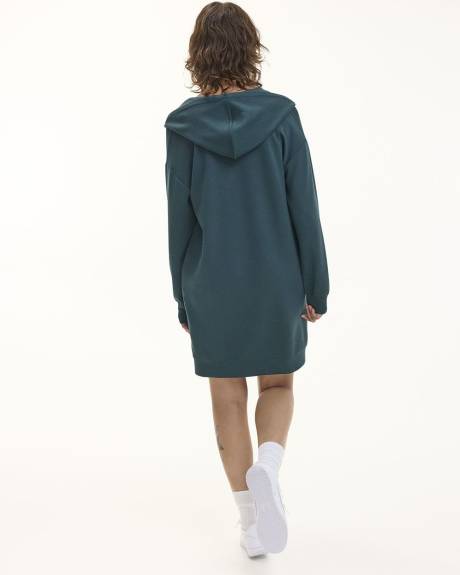 Long-Sleeve Hooded Dress - Hyba