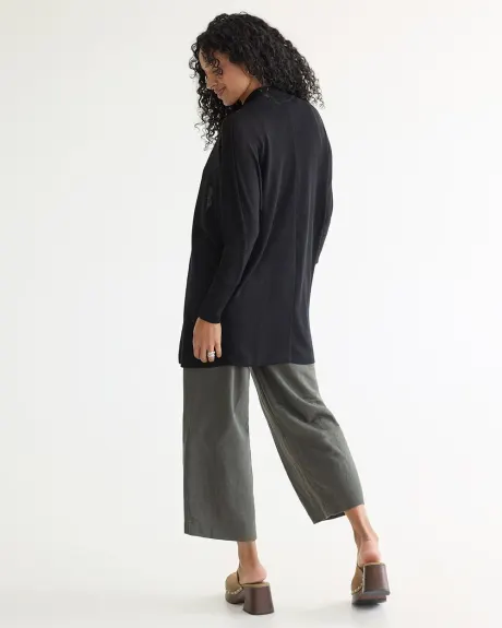 Long-Dolman-Sleeve Open Cardigan