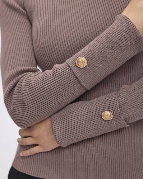 Long-Sleeve Boat-Neck Bodycon Pullover