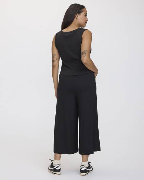 Stretch Pull-On Gaucho Pants - Petite