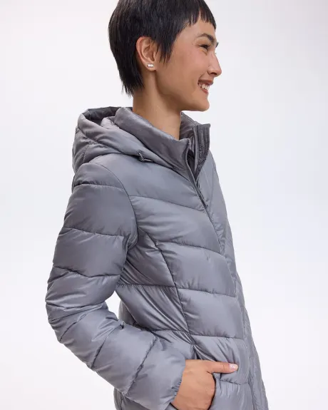 Manteau long compressible