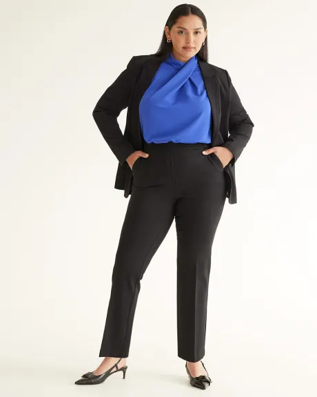 Straight-Leg High-Rise Pants - The Modern Stretch (R)