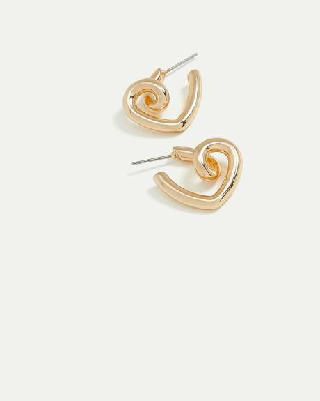 Twisted Heart Earrings