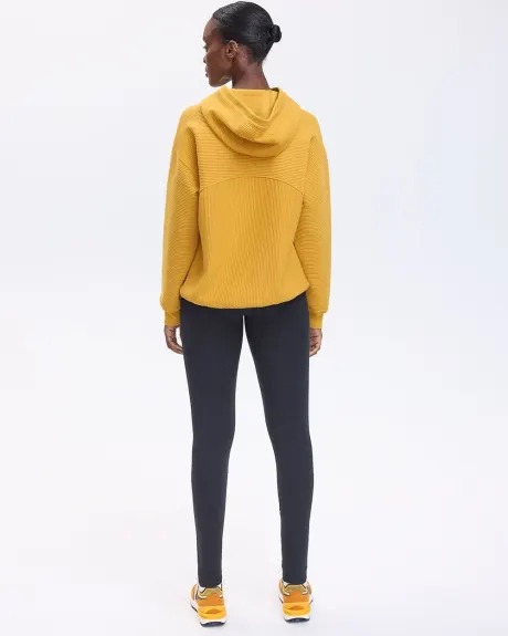 Hooded Pullover with Adjustable Hem - Hyba