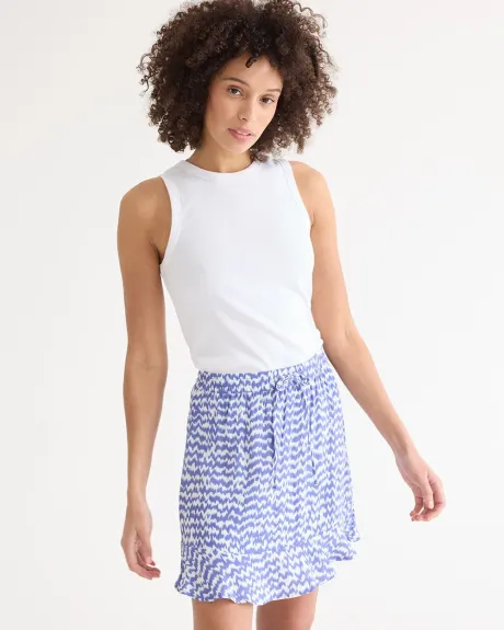 Fluid Ruffled Skort