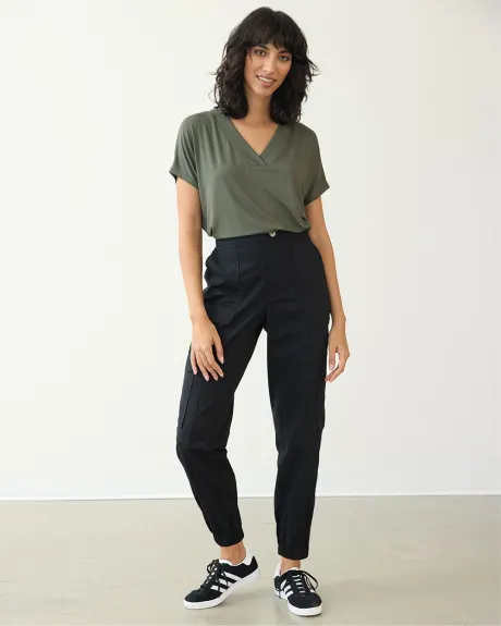 Poplin Jogger with Cargo Pockets - Tall