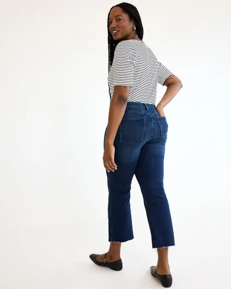 Flare-Leg Cropped Mid-Rise Jean - Petite