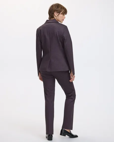 Fitted One-Button Knit Blazer - The Modern Stretch (R)