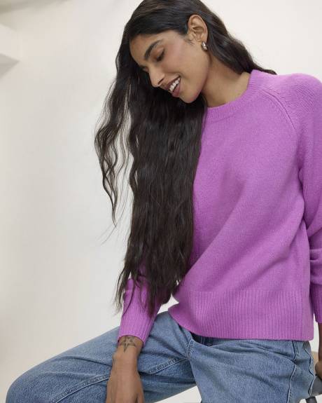 PlushSoft Long-Sleeve Crew-Neck Sweater