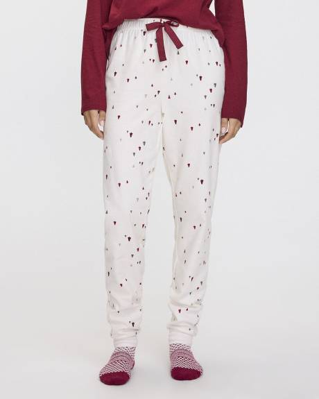 Long-Sleeve Top and Flannel Jogger Pyjama Set