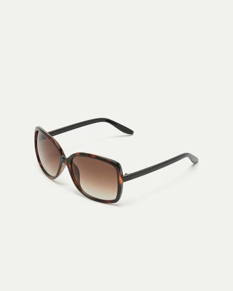 Tortoise Large Square Sunglasses