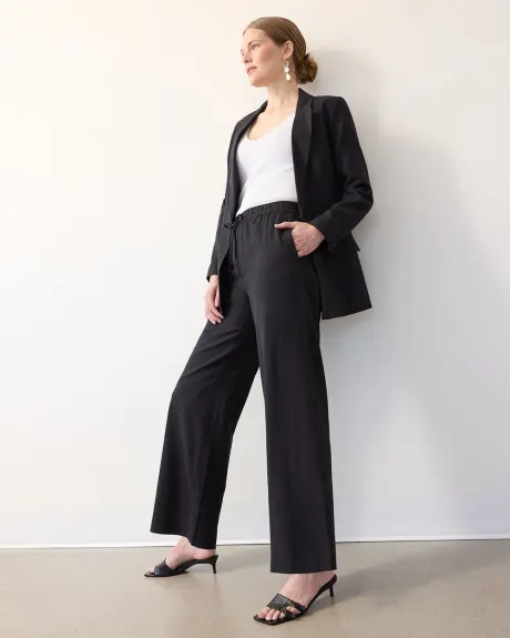 Wide-Leg High-Rise Linen Pant