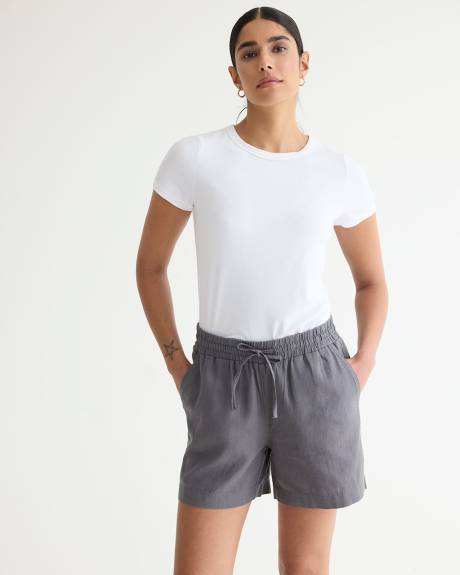 Linen Shorts with Drawstring