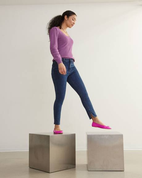 Skinny-Leg Super High-Rise Ankle Jean