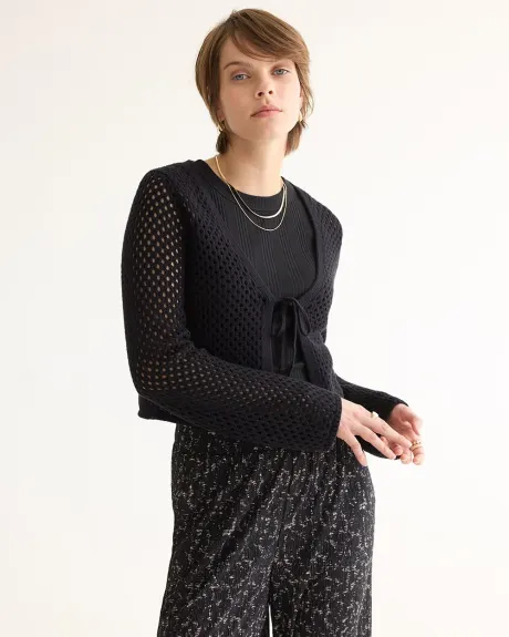 Long-Sleeve V-Neck Bolero