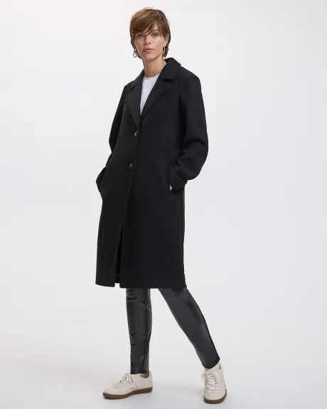 Manteau long à boutonnage double