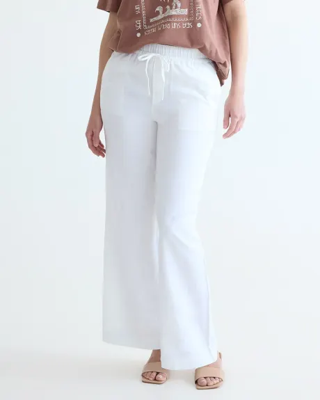 Wide-Leg High-Rise Linen Pant - Tall