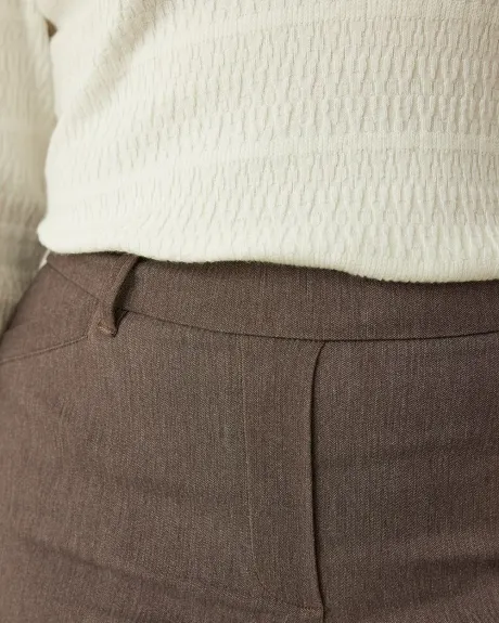 Pantalon à chevrons à jambe droite et taille haute, L'Iconique - Petite