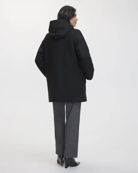 Hooded Wool blend Coat