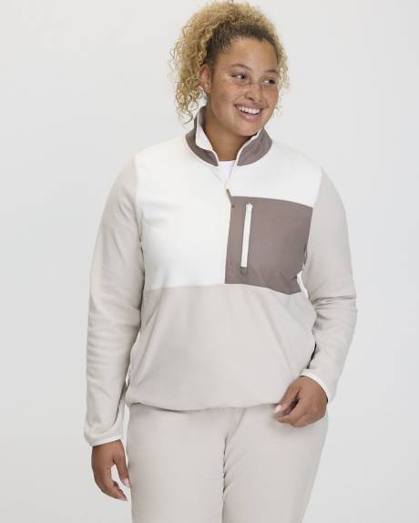 Polar Fleece Half-Zip Jacket - Hyba