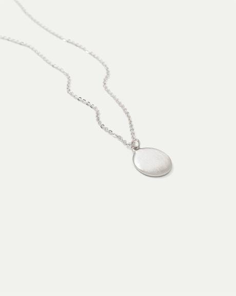 Necklace with Oval Pendant