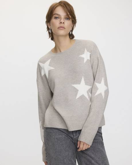 Long-Sleeve Crew-Neck PlushSoft Loose Pullover