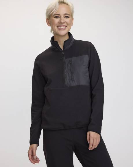 Polar Fleece Half-Zip Jacket - Hyba