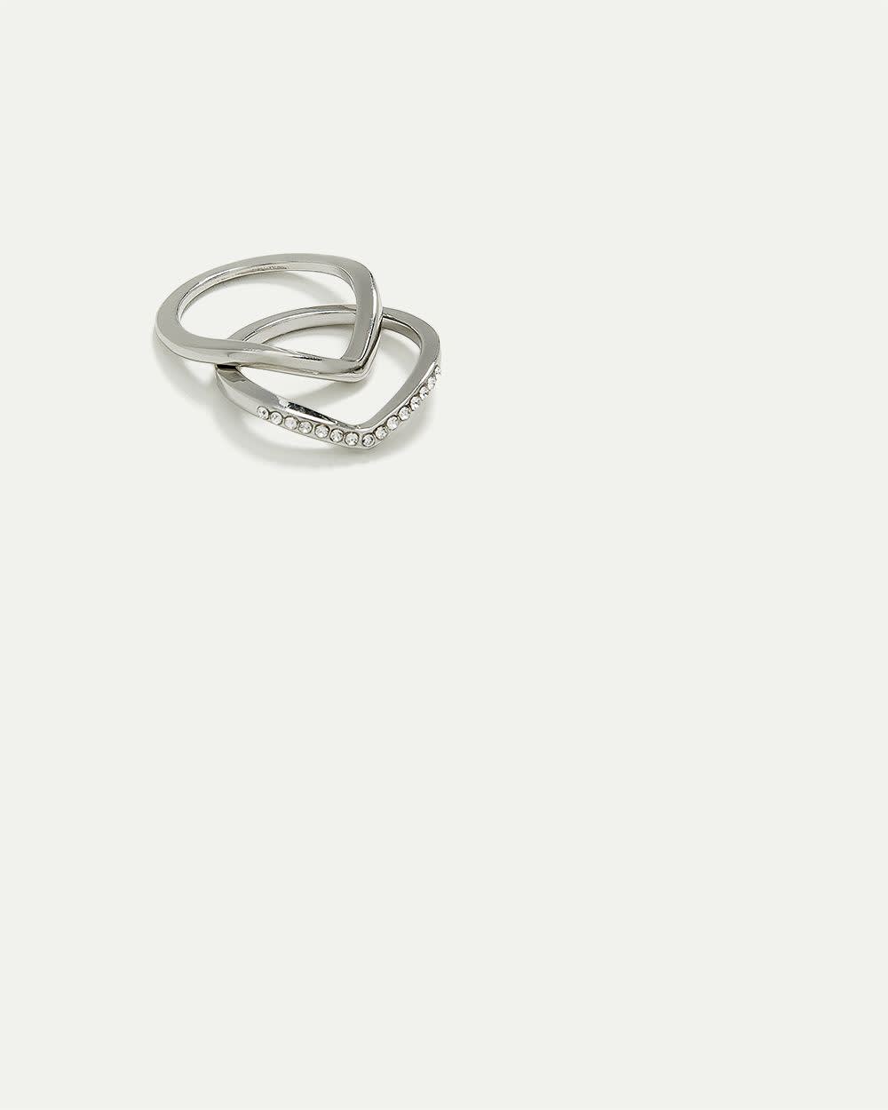 Angled Rings - Set of 2