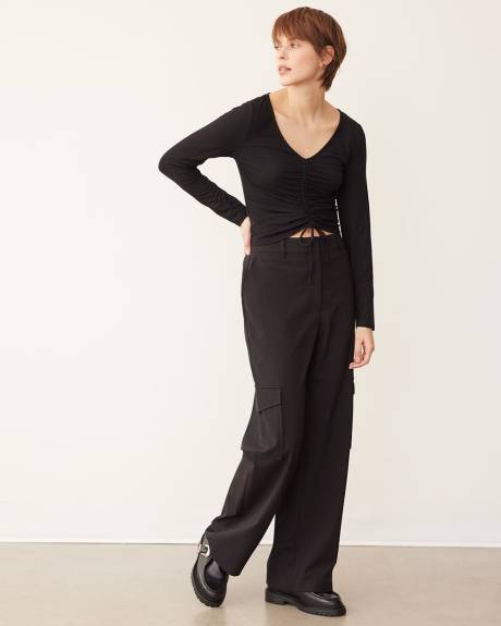 Straight-Leg High-Rise Cargo Pant - Curvy Fit - The Timeless