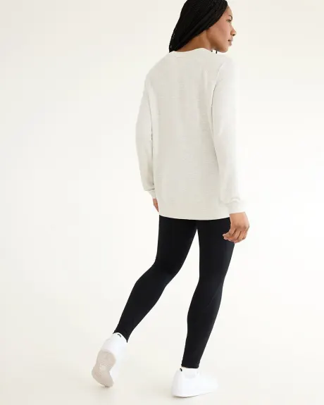 Long-Sleeve French Terry Sweatshirt - Hyba