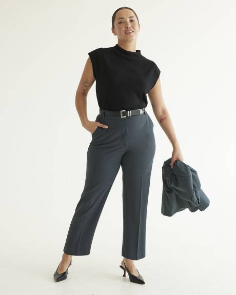 Super High-Rise Straight-Leg Ankle Pant - Petite