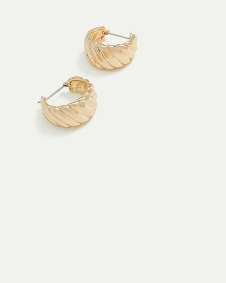 Ridged Chunky Hoops