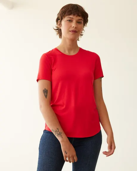 Short-Sleeve Crew-Neck Tee, R Essentials