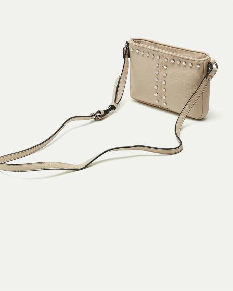 Studded Faux Leather Satchel - Tahari