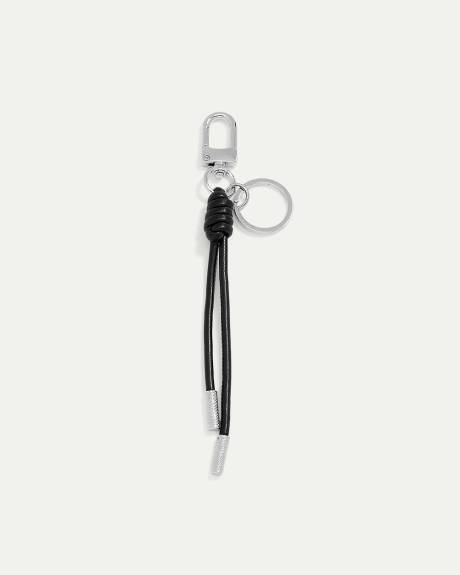 Keychain with Faux Leather Tassel