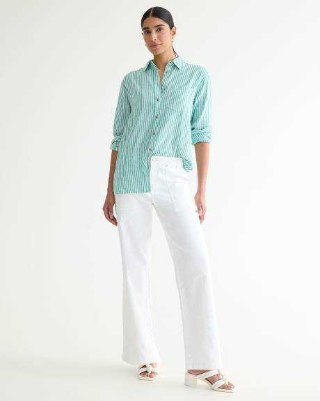 Straight-Leg Mid-Rise Utility Jean - Tall