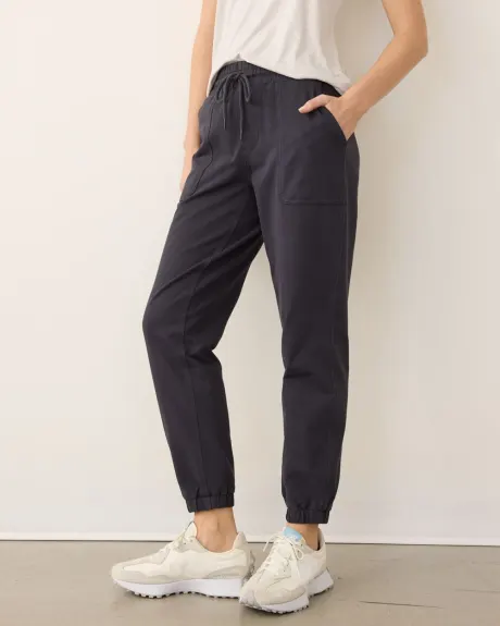 Pantalon jogger à taille haute