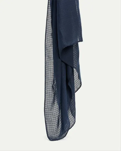 Foulard uni texturé