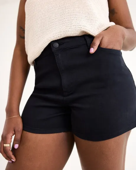 Mid-Rise Denim Shorts