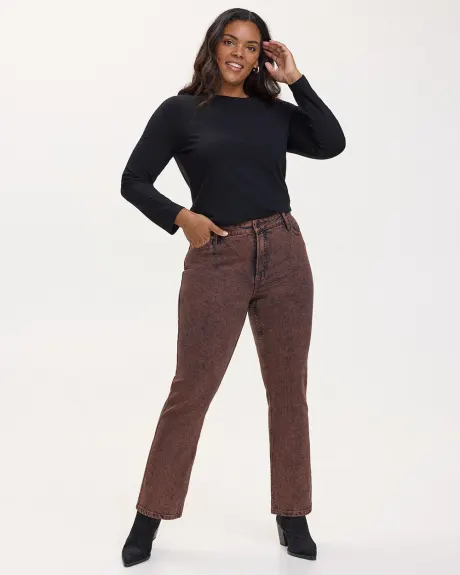 Straight-Leg Mid-Rise Jean