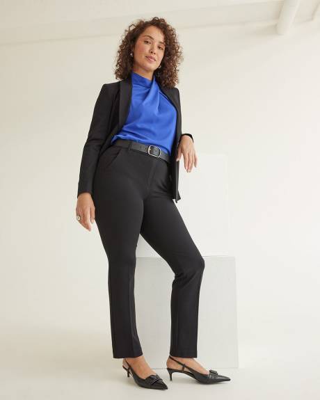 Pantalon taille haute et jambe droite - Le Stretch Moderne (MD) - Petite