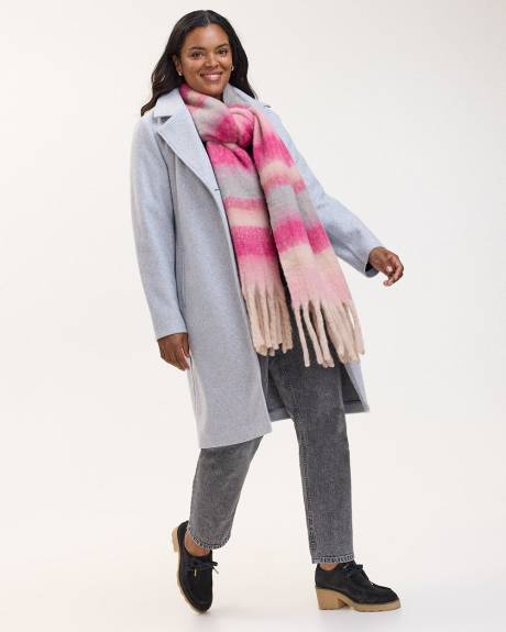 Long Coat with Two-Button Closure