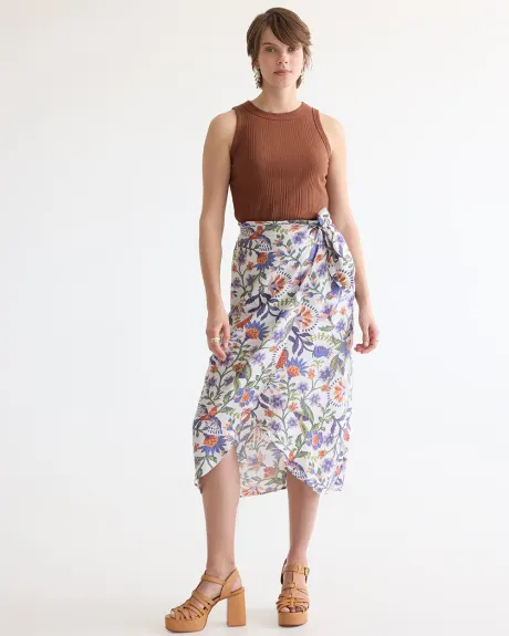 Wrap Midi Skirt